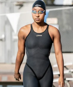 swimshop2u, Online Shop 19 FINISĀ® Rival 2.0 Closed Back Kneeskin | Elite Technical Racing Suit (Black)