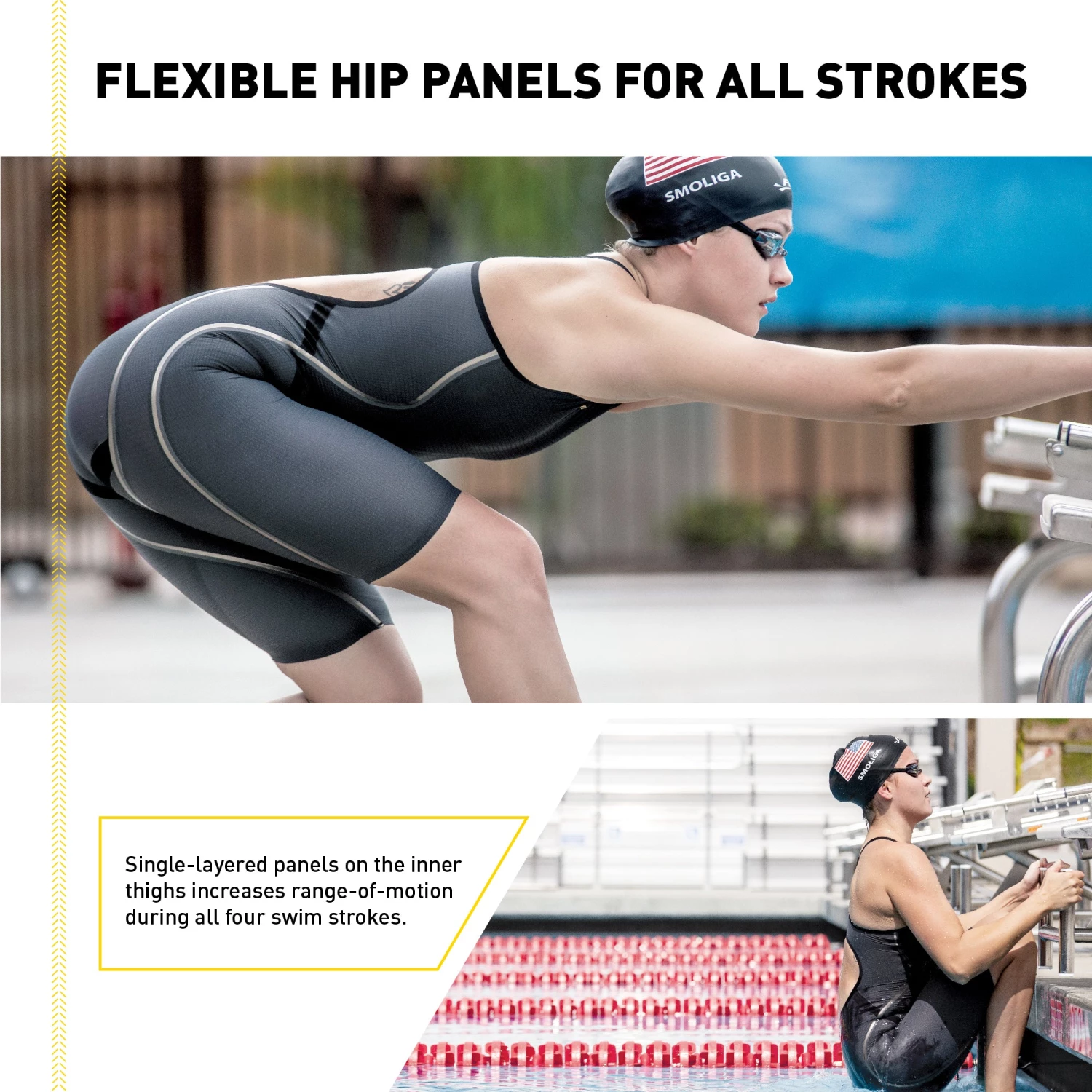 FINIS® Rival 2.0 Closed Back Kneeskin | Elite Technical Racing Suit (Black) 6 FINIS® Rival 2.0 Closed Back Kneeskin | Elite Technical Racing Suit (Black)