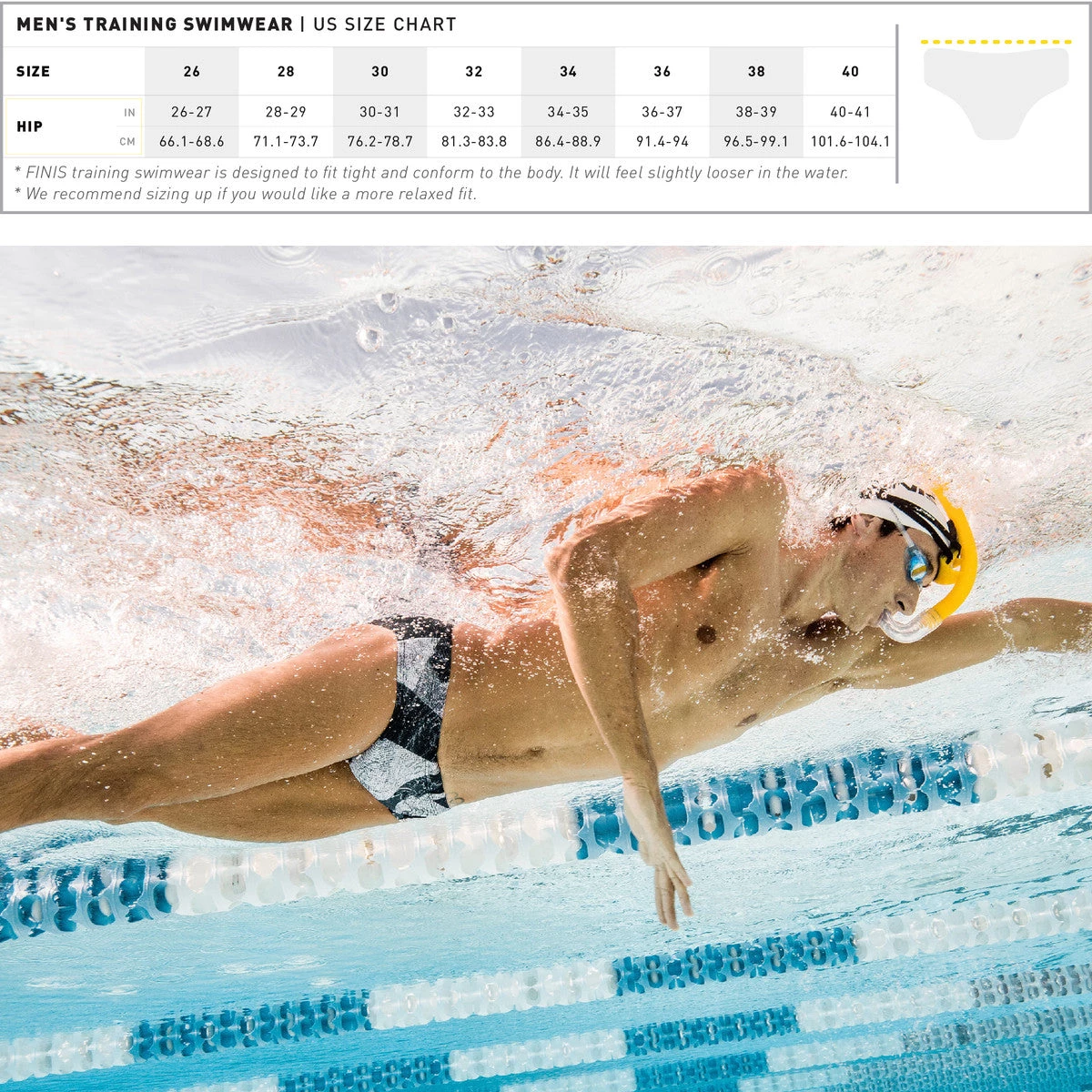 FINIS® Rotto Starburst Brief | Durable Training And Competition Swimwear 8 FINIS® Rotto Starburst Brief | Durable Training And Competition Swimwear