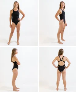 FINIS® Bladeback Solid (Black) | Durable Training And Competition Swimwear Women Swimwear
