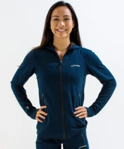 FINIS® Tech Jacket Womens | Full-Zip Hoodie (Navy)