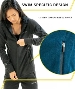 FINIS® Tech Jacket Womens | Full-Zip Hoodie (Navy)