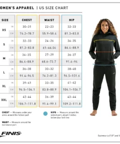 FINIS® Apparel Tech Pant Womens | Jogger-Style Pants (Black)