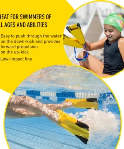 FINIS® Z2 Gold Zoomers® | Short Blade Swim Fins Technical