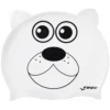 FINIS® Swim Caps Polar Bear White | Animal-Shaped Silicone Swim Cap