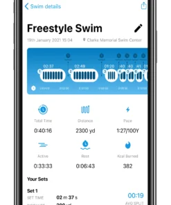 FINIS® Electronics Smart Goggle Start Kit | Smart Goggle With Digital In-Goggle Display And Fitness Tracking