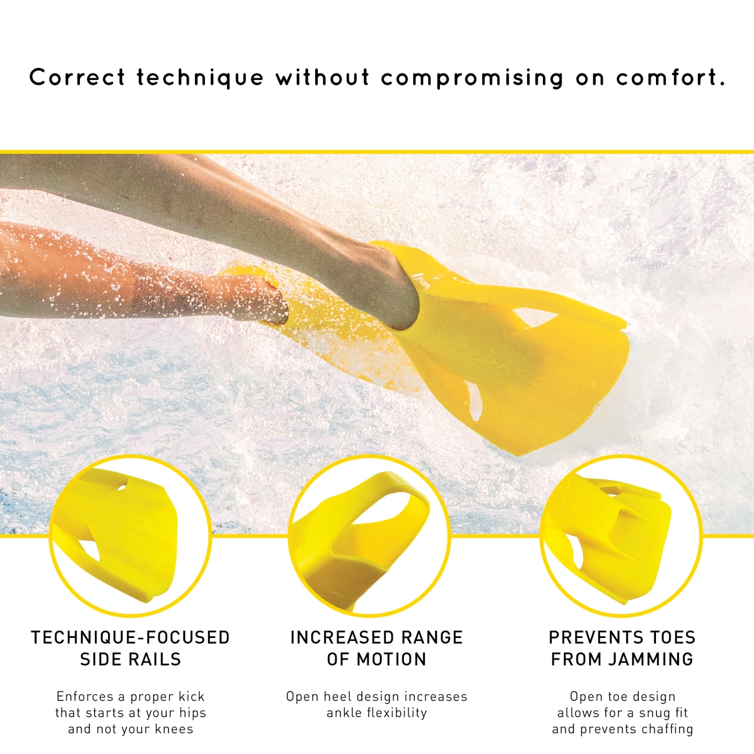 FINIS® Technical Edge Fins | Muscle-Building Training Fins 4 FINIS® Technical Edge Fins | Muscle-Building Training Fins