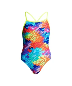 FUNKITA LAYER CAKE | GIRLS TIE ME TIGHT ONE PIECE