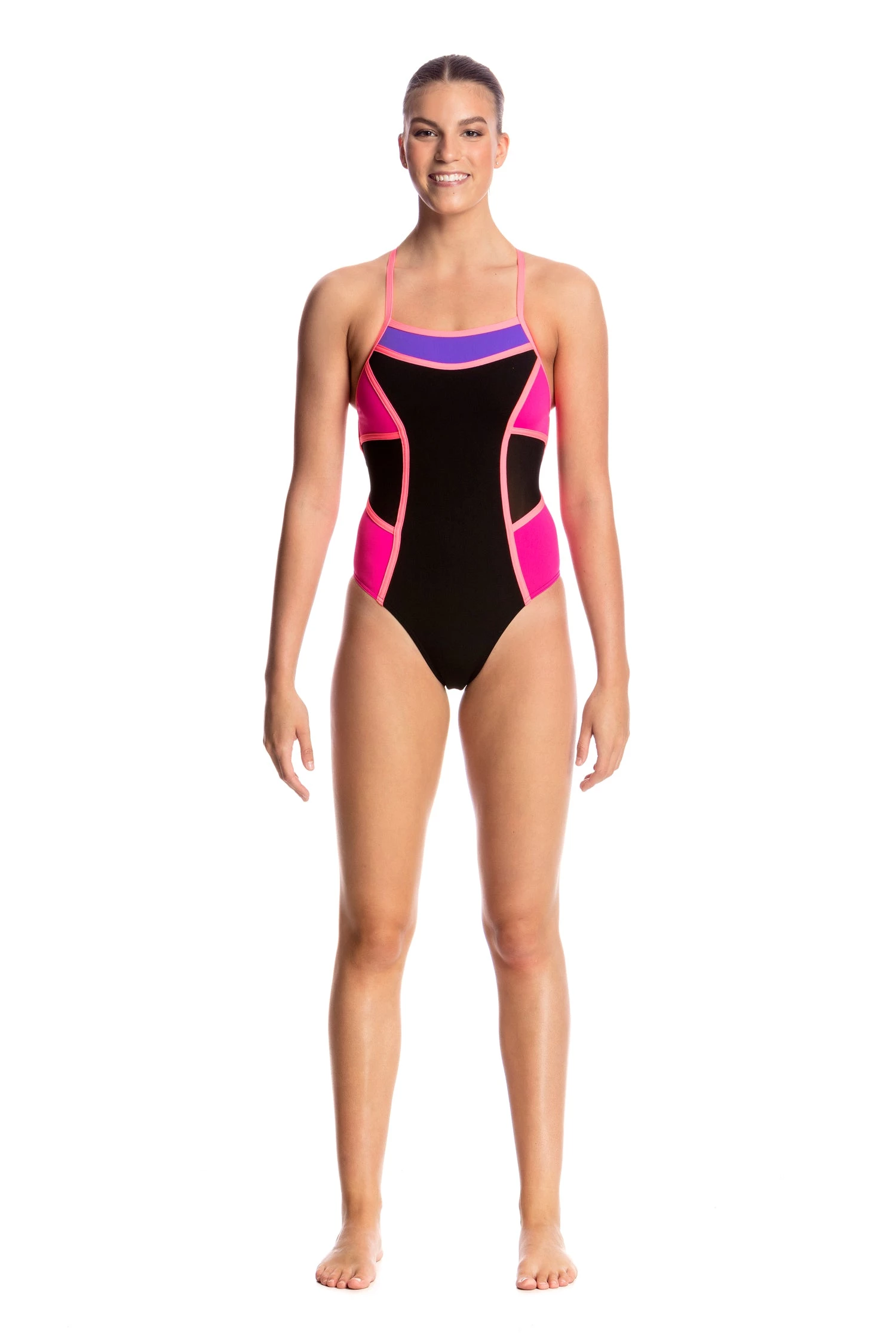 Funkita Women Swimwear PINK SHADOW | LADIES COLOUR BLOCK ONE PIECE 5 Funkita Women Swimwear PINK SHADOW | LADIES COLOUR BLOCK ONE PIECE