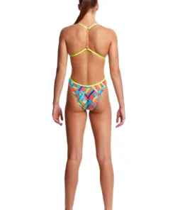 Funkita Women Swimwear PANEL POP | LADIES TWISTED ONE PIECE