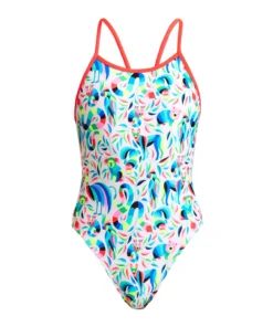 Funkita Girls Swimwear Winter Woolies | Girls Single Strap One Piece
