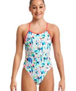 Funkita Girls Swimwear Winter Woolies | Girls Single Strap One Piece