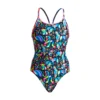 Funkita Women Swimwear Night Life | Ladies Diamond Back One Piece