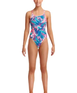 Funkita Women Swimwear Trop Fest | Ladies Eco Diamond Back One Piece