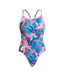 Funkita Women Swimwear Trop Fest | Ladies Eco Diamond Back One Piece