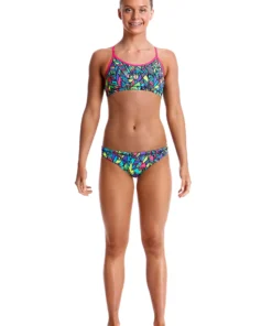 Funkita FEATHER FIESTA | GIRLS RACERBACK TWO PIECE Girls Swimwear