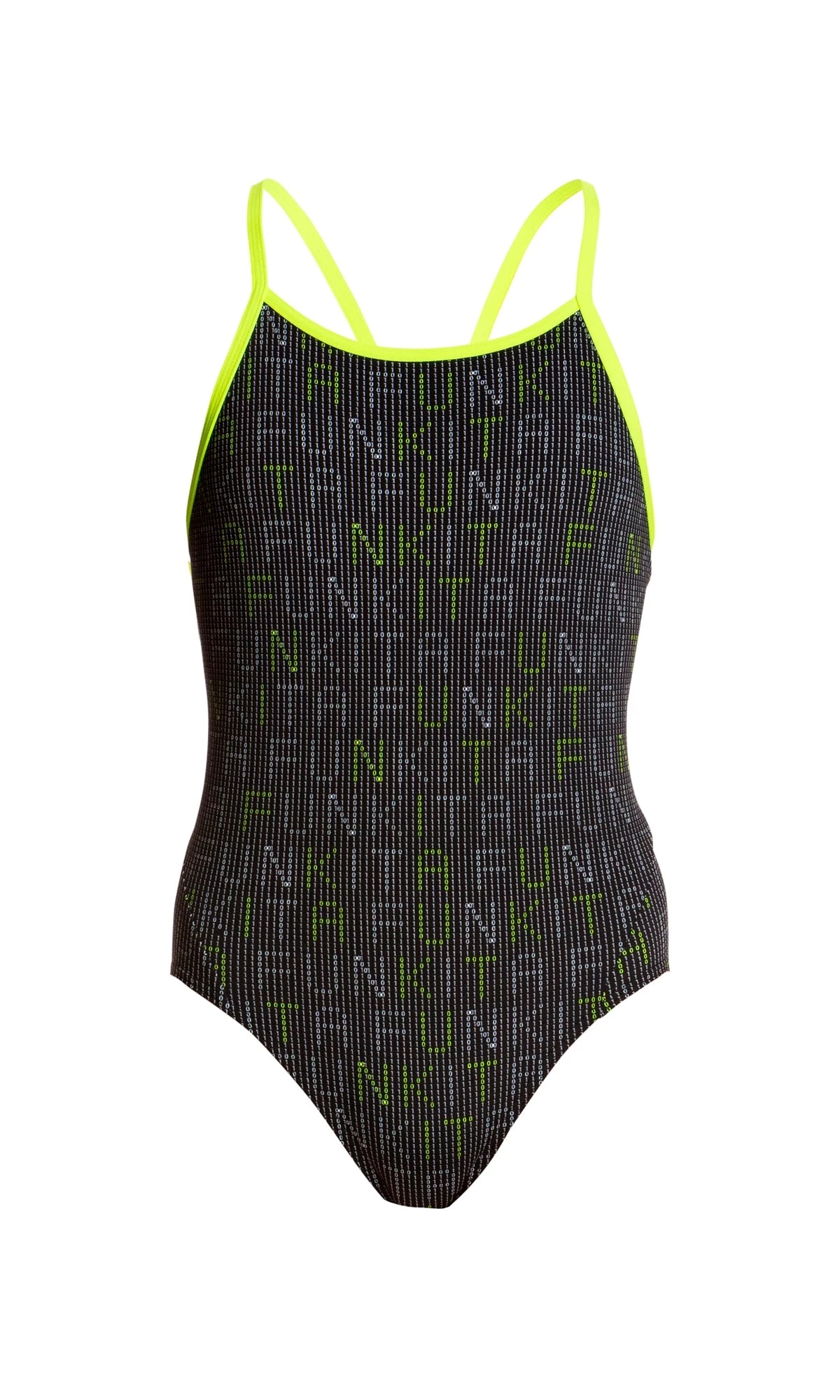 Funkita Girls Swimwear BINARY BABE | GIRLS DIAMOND BACK ONE PIECE 1 Funkita Girls Swimwear BINARY BABE | GIRLS DIAMOND BACK ONE PIECE