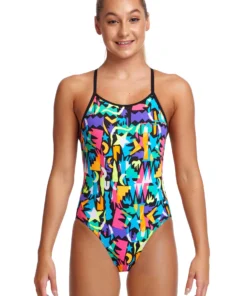 Funkita Paper Cut | Girls Diamond Back One Piece