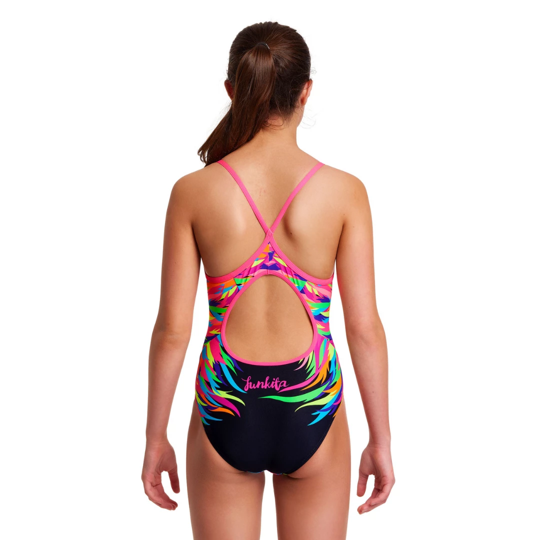 Funkita Girls Swimwear Pride Power | Girls Diamond Back One Piece 2 Funkita Girls Swimwear Pride Power | Girls Diamond Back One Piece