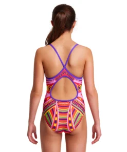 Funkita Girls Swimwear Primal Party | Girls Diamond Back One Piece