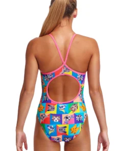 Funkita Rat Pack | Girls Diamond Back One Piece
