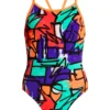 Funkita Girls Swimwear STREET BEAT | GIRLS DIAMOND BACK ONE PIECE