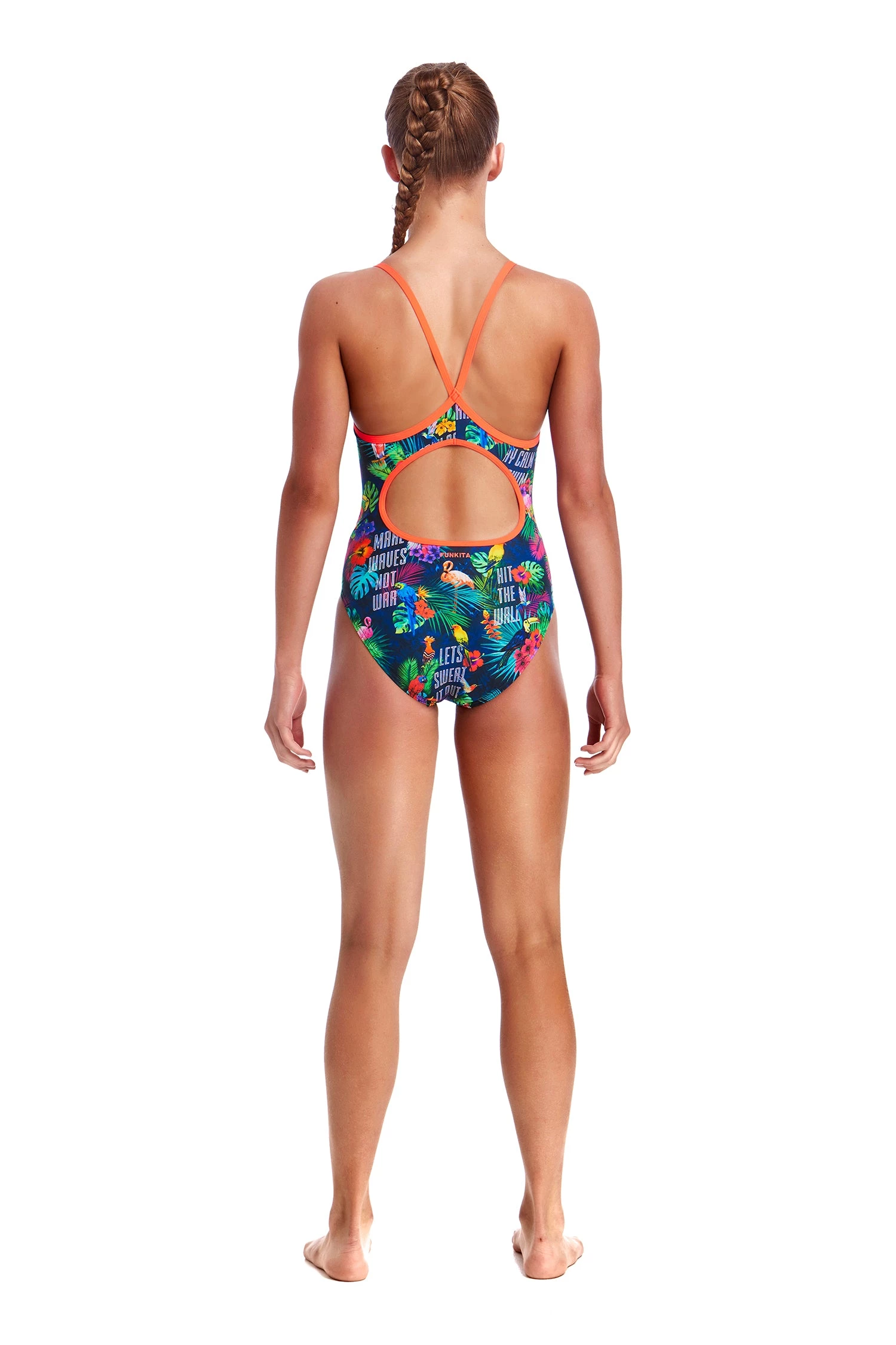 Funkita TROPIC TAG | GIRLS DIAMOND BACK ONE PIECE Girls Swimwear 3 Funkita TROPIC TAG | GIRLS DIAMOND BACK ONE PIECE Girls Swimwear