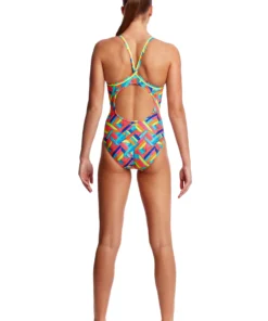 Funkita Women Swimwear PANEL POP | LADIES DIAMOND BACK ONE PIECE