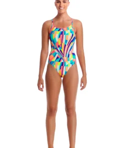 Funkita Women Swimwear PASTEL PANEL | LADIES DIAMOND BACK ONE PIECE