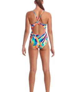 Funkita Women Swimwear PASTEL PANEL | LADIES DIAMOND BACK ONE PIECE