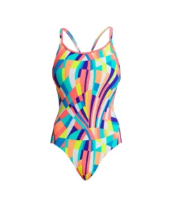 Funkita Women Swimwear PASTEL PANEL | LADIES DIAMOND BACK ONE PIECE
