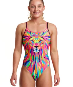 Funkita Women Swimwear Pride Power | Ladies Diamond Back One Piece