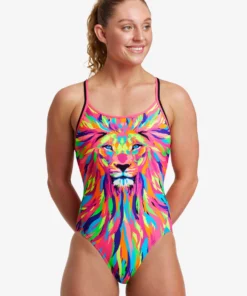 Funkita Women Swimwear Pride Power | Ladies Diamond Back One Piece