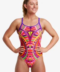 Funkita Primal Party | Ladies Diamond Back One Piece Women Swimwear
