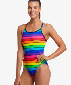 Funkita Rainbow Racer | Ladies Diamond Back One Piece