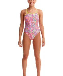 Funkita Women Swimwear Sugar Highs | Ladies Diamond Back One Piece
