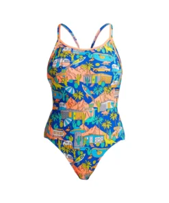 Funkita Wacky West | Ladies Eco Diamond Back One Piece