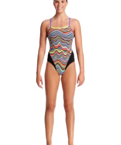 Funkita Women Swimwear DRIPPING | LADIES SINGLE STRAP ONE PIECE