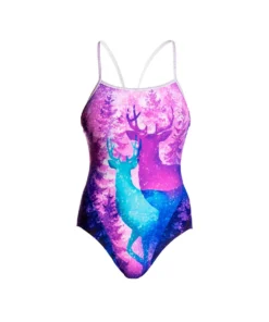 Funkita Women Swimwear FOREST FAWN | LADIES SINGLE STRAP ONE PIECE
