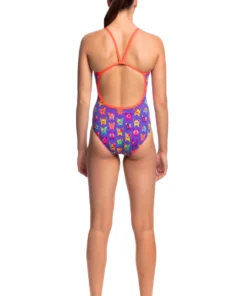 Funkita Women Swimwear POOCH PARTY | LADIES SINGLE STRAP ONE PIECE