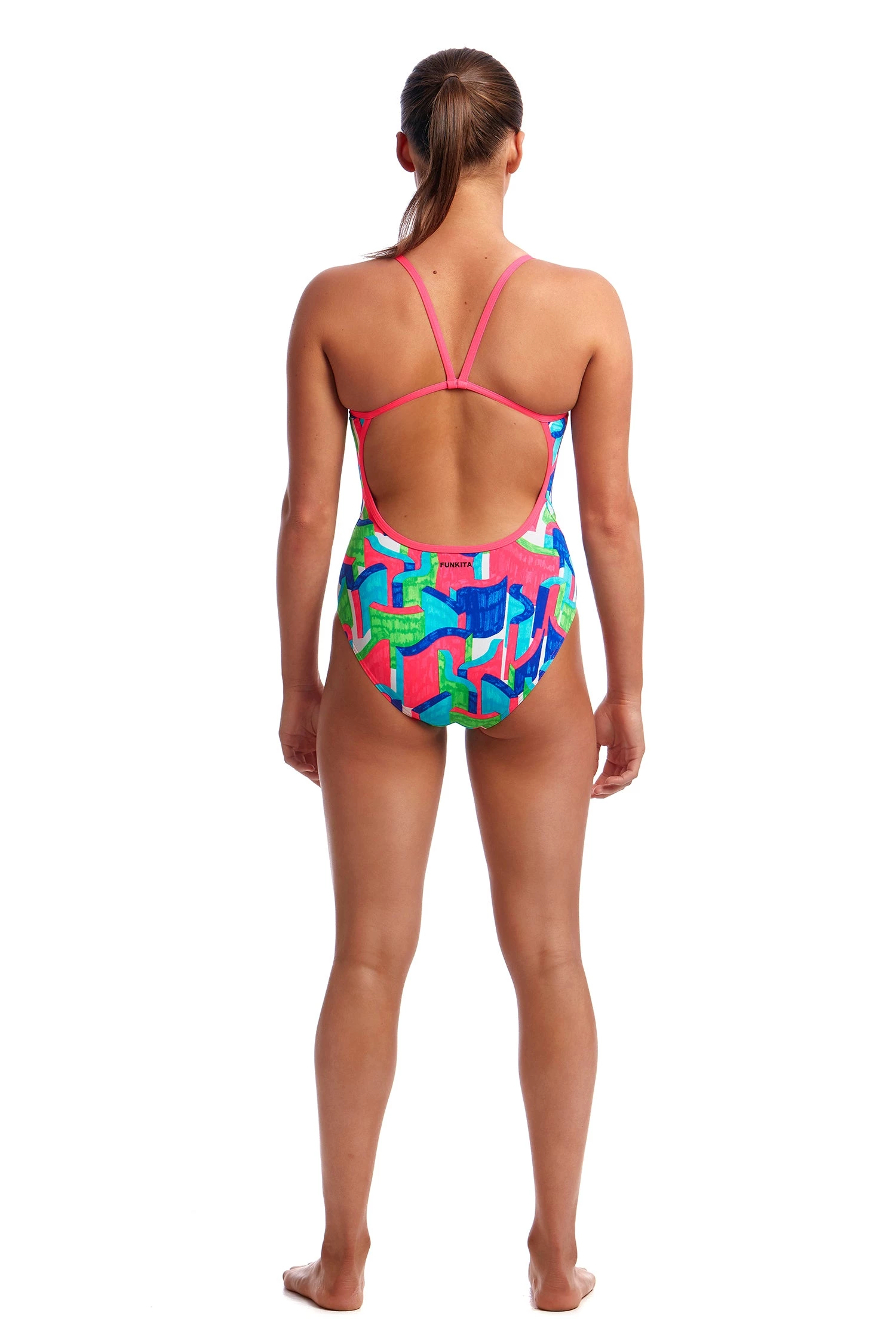 Funkita TEXTA TOWERS | LADIES SINGLE STRAP ONE PIECE Women Swimwear 3 Funkita TEXTA TOWERS | LADIES SINGLE STRAP ONE PIECE Women Swimwear