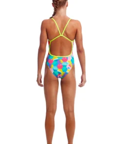 Funkita Girls Swimwear HEXY BACK | GIRLS SINGLE STRAP ONE PIECE