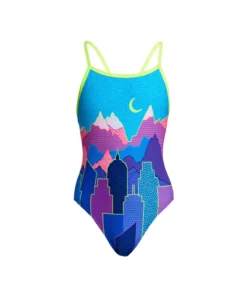 Funkita Girls Swimwear METROPOLIS | GIRLS SINGLE STRAP ONE PIECE