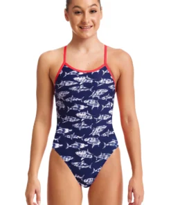 Funkita Girls Swimwear Rompa Chompa | Girls Single Strap One Piece
