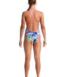 Funkita TEXTA TOWERS | GIRLS SINGLE STRAP ONE PIECE Girls Swimwear
