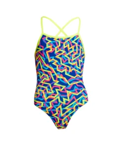 Funkita Noodle Bar | Girls Strapped In One Piece Girls Swimwear