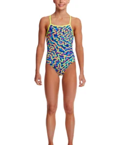 Funkita Noodle Bar | Girls Strapped In One Piece Girls Swimwear