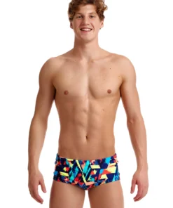 Funky Trunks Blocked Bars | Mens Eco Classic Trunks
