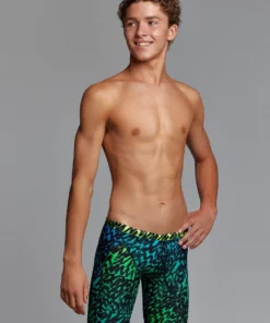 Funky Trunks Spraying Alive | Boys Training Jammers Boys Swimwear