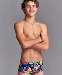 Funky Trunks Blocked Bars | Boys Sidewinder Trunks